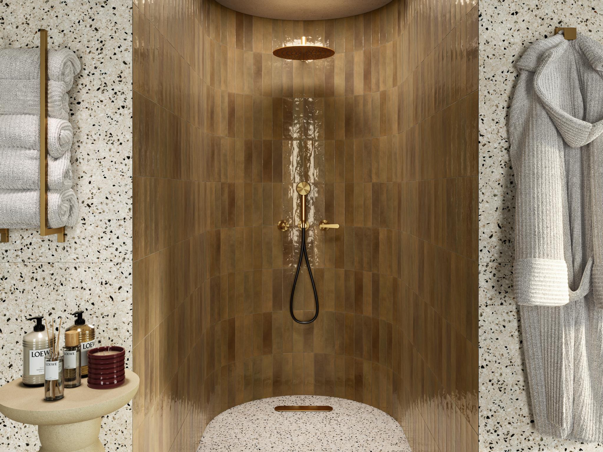 Revoir Paris Re-Bel Petrol 100x100 cm Terrazzo-Optik R10     