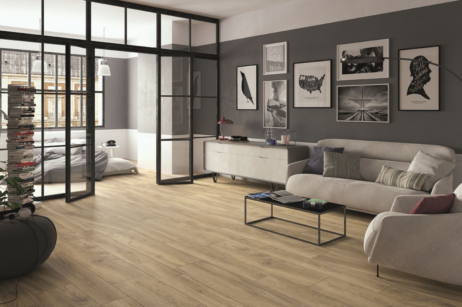 Castelvetro More Miele 30x120 cm Holzoptik Feinsteinzeug R10B      