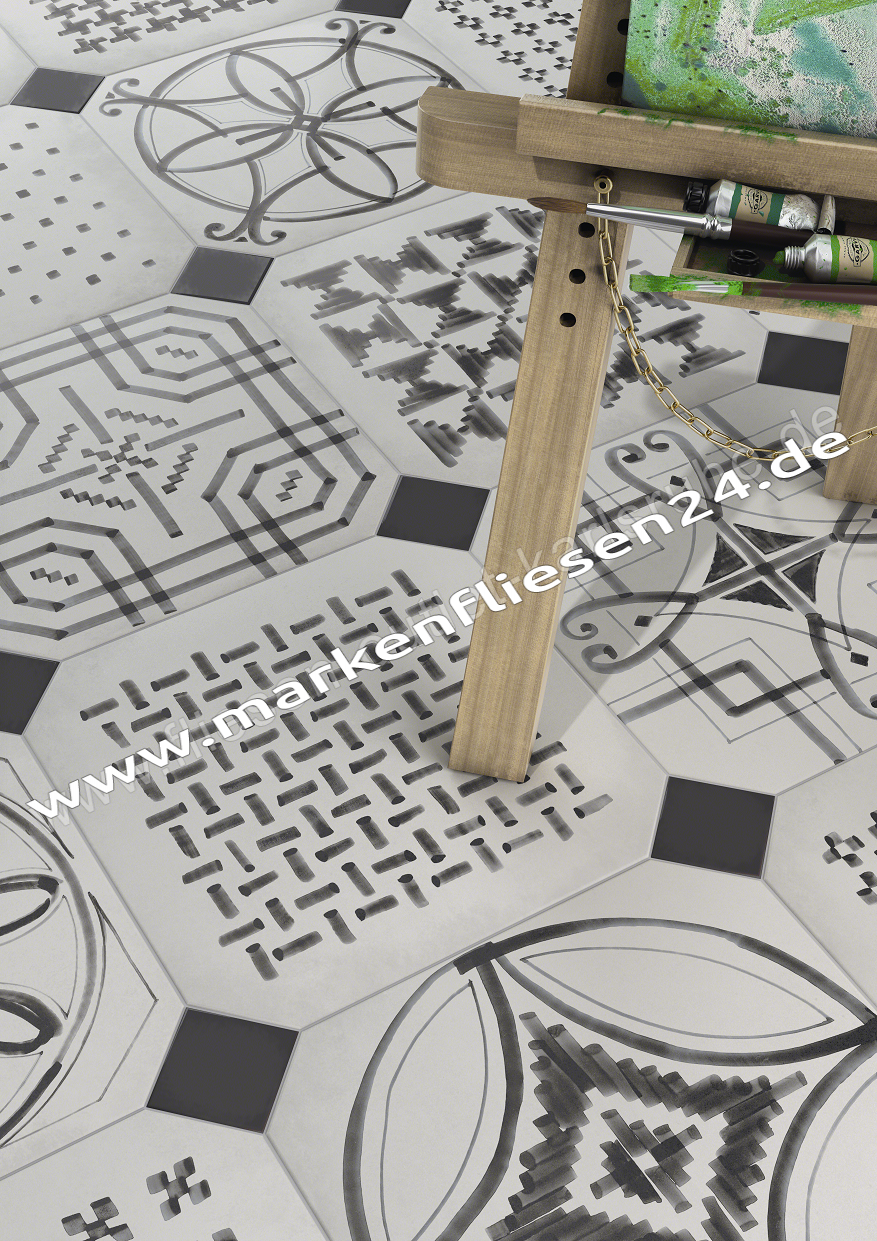 Vives Vodevil 20x20 cm Octógono Variette Sombra