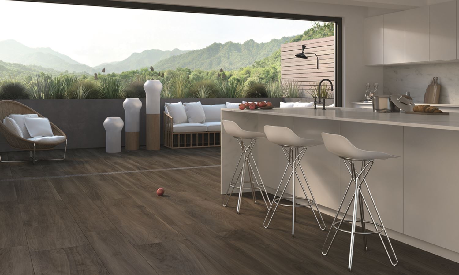 Castelvetro More Noce 40x120 cm Outfit 2.0 Grip R11C Terrassenplatte         
