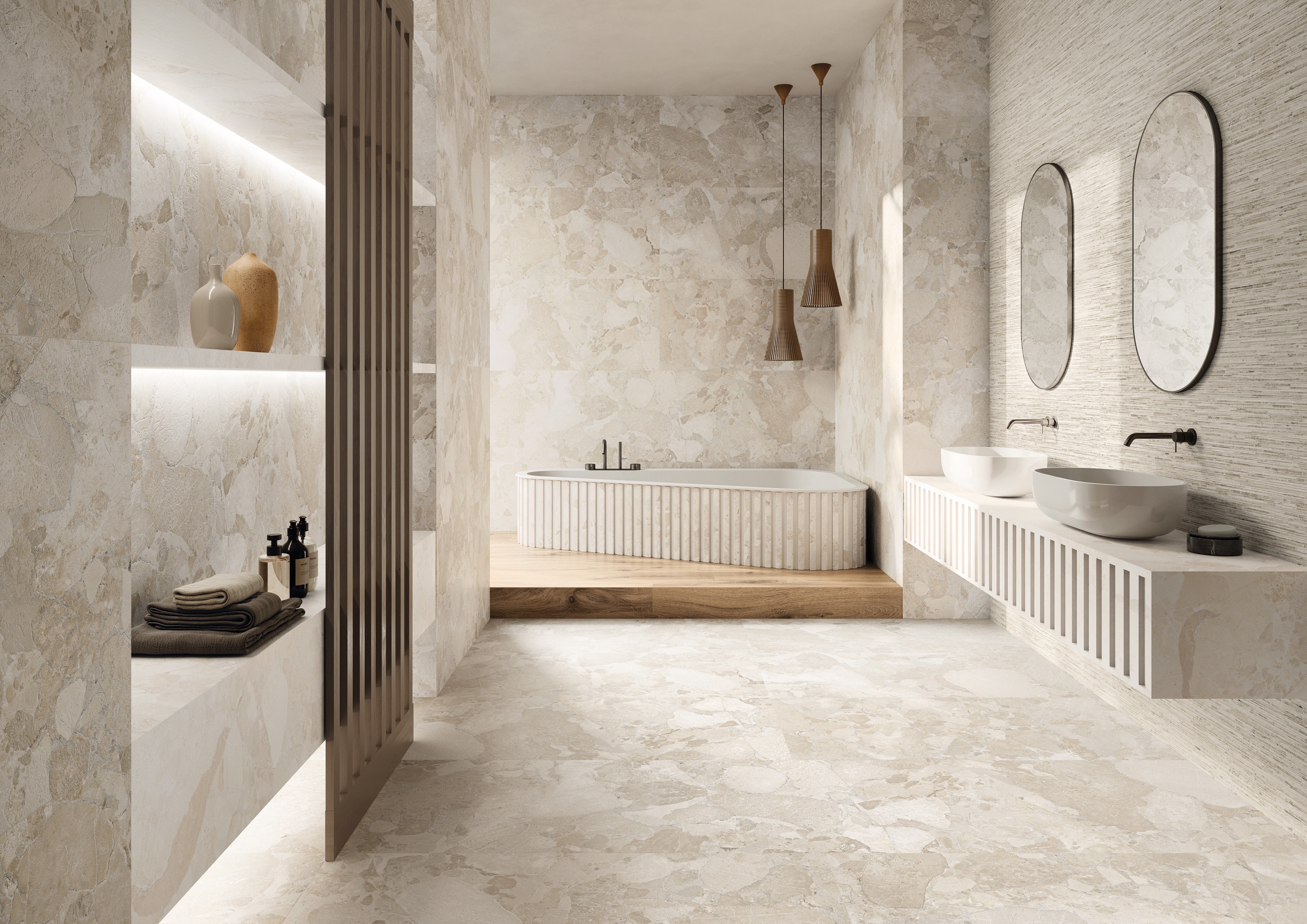 Ergon Matera Stone Sassi White 30x60x0,9 cm Silktech R10B rektifiziert 