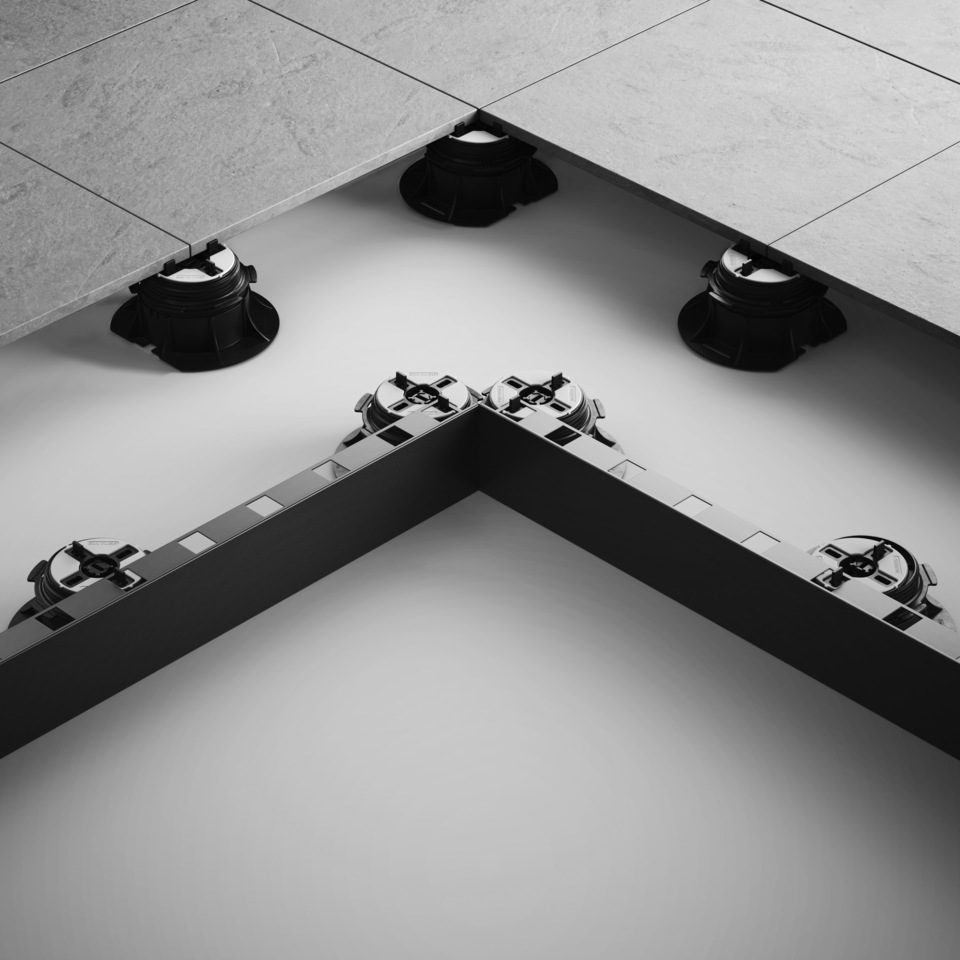 Eterno Ivica Vertikales Abschlussprofil Anthrazitgrau H: 90 x L: 2400 mm   