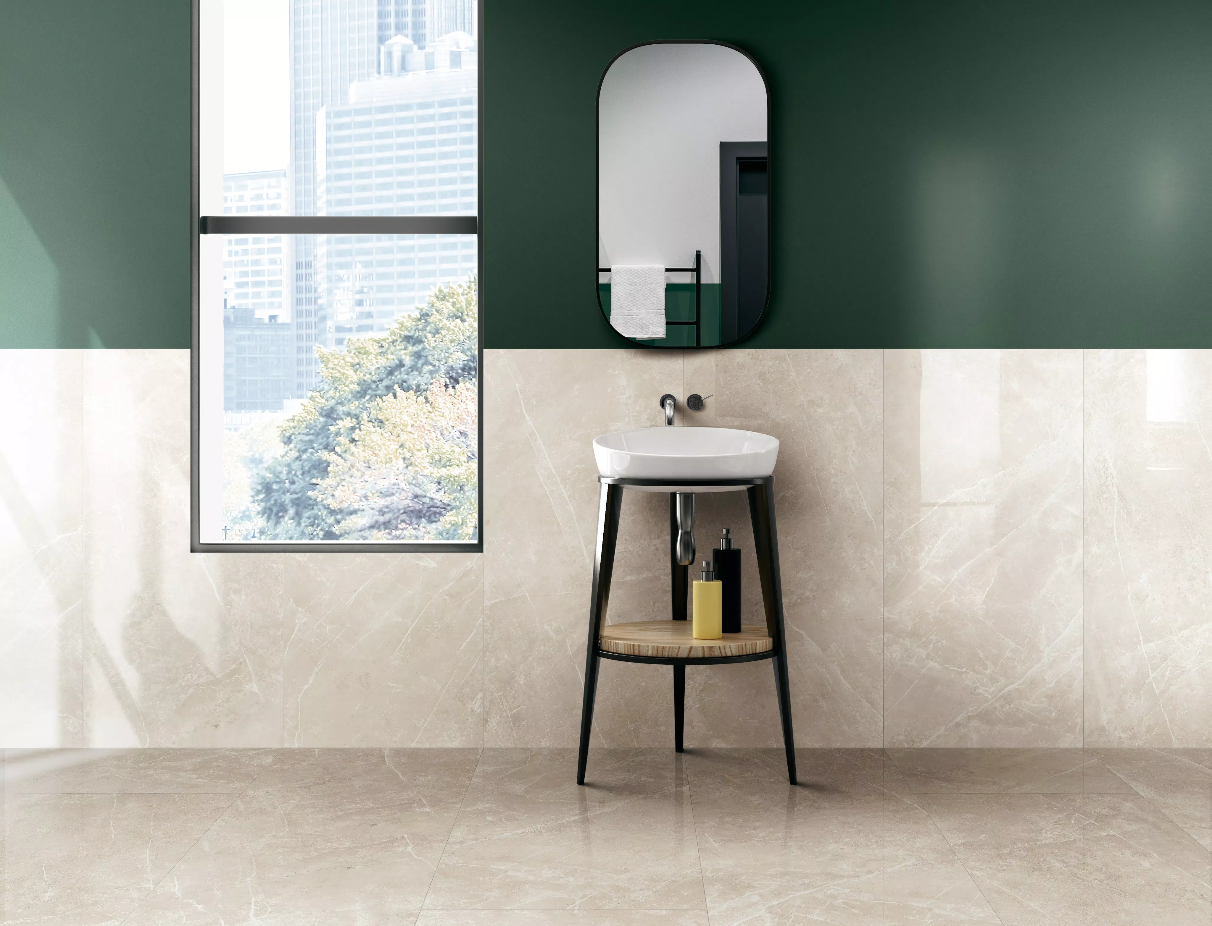 Florim Elemental Stone White Dolomia Glossy 60x120x0,9 cm Feinsteinzeug 