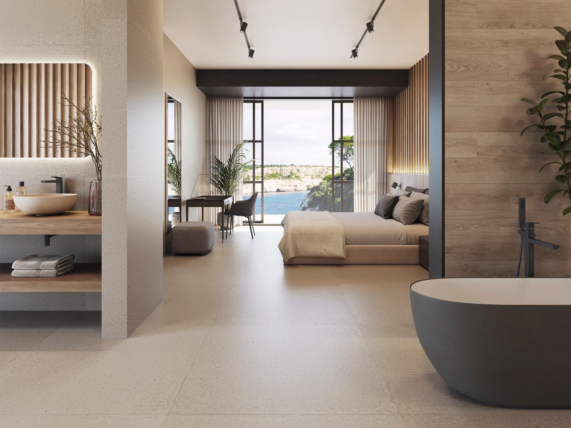 Porcelanosa Bremen Nut 19,3x120 cm Feinsteinzeug Holzoptik R9    