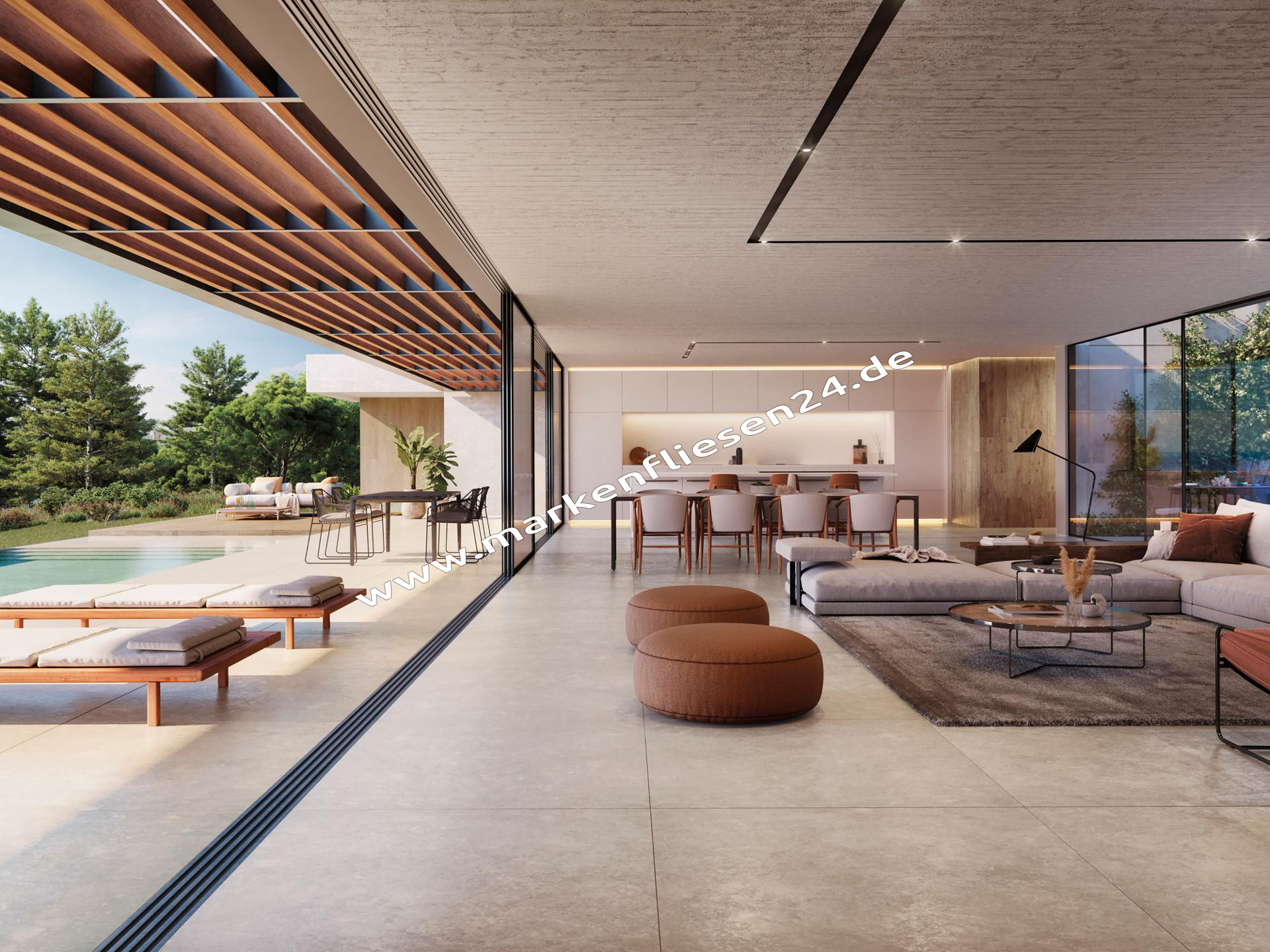 Porcelanosa Berna Caliza 120x120 cm Ston-Ker Steinkeramik