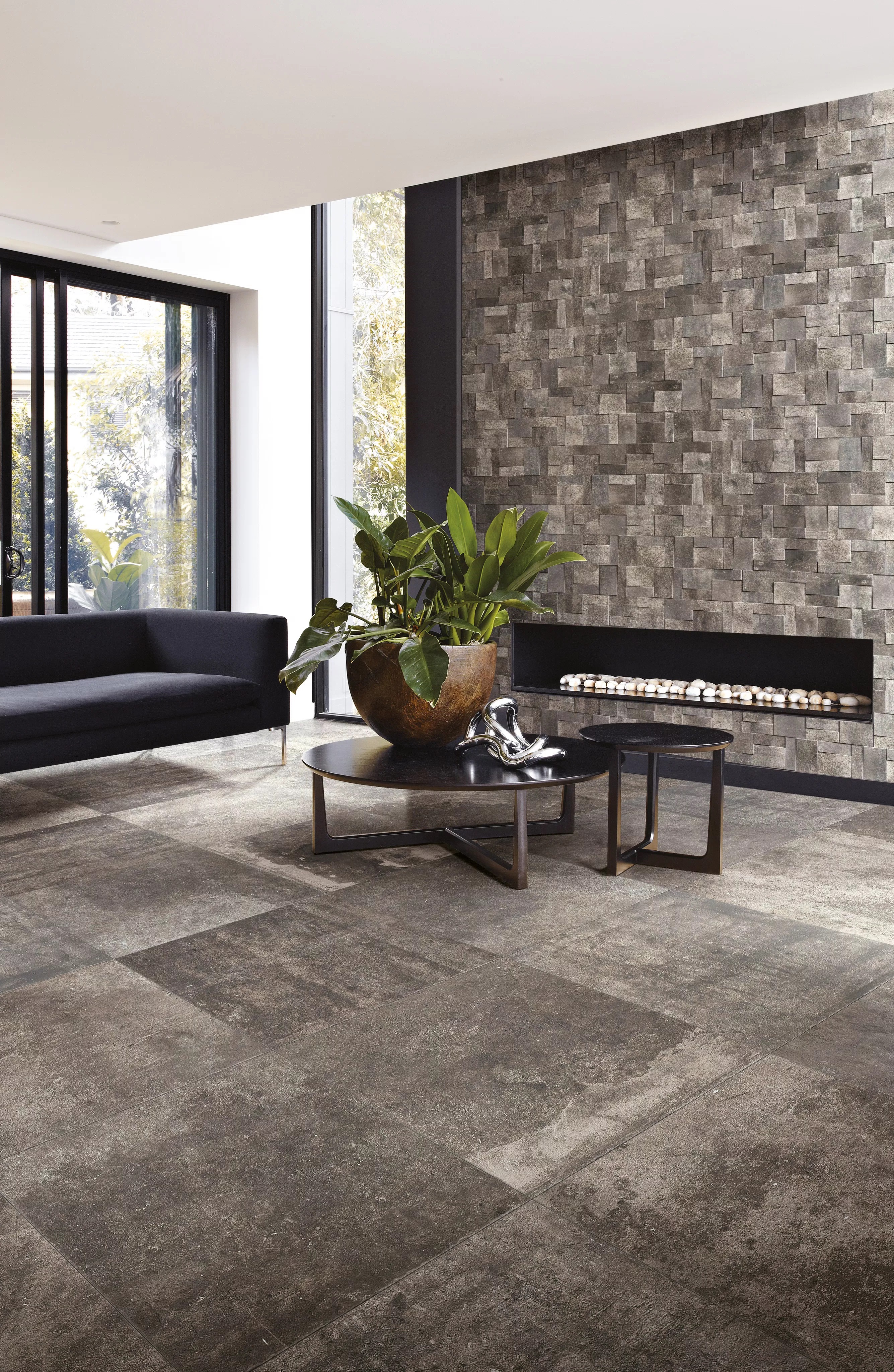 Florim La Roche Mud 40x80x0,9 cm Feinsteinzeug Matte Anticato R10     