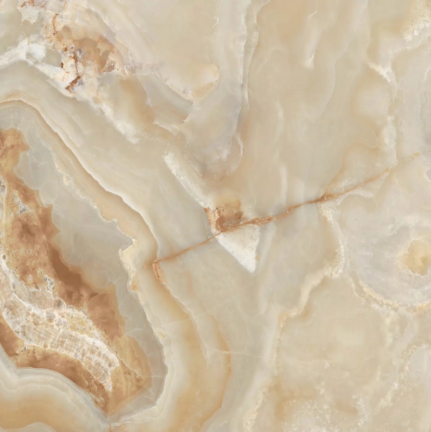 Florim Onyx&More Golden Onyx 120x120x0,6 cm Magnum Feinsteinzeug Satin