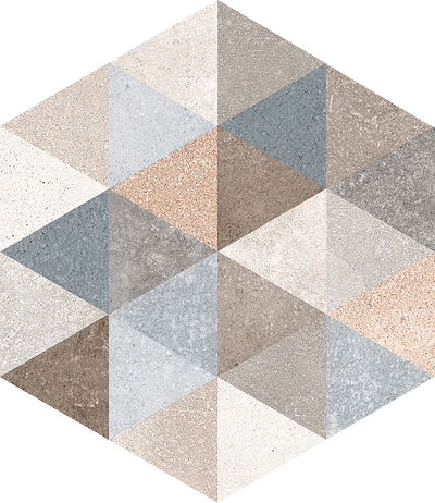 Vives Rift Fingal 23x26,6 cm Hexagono Multicolor
