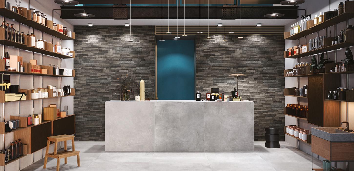 Rondine Volcano 3D grey 15x61 cm