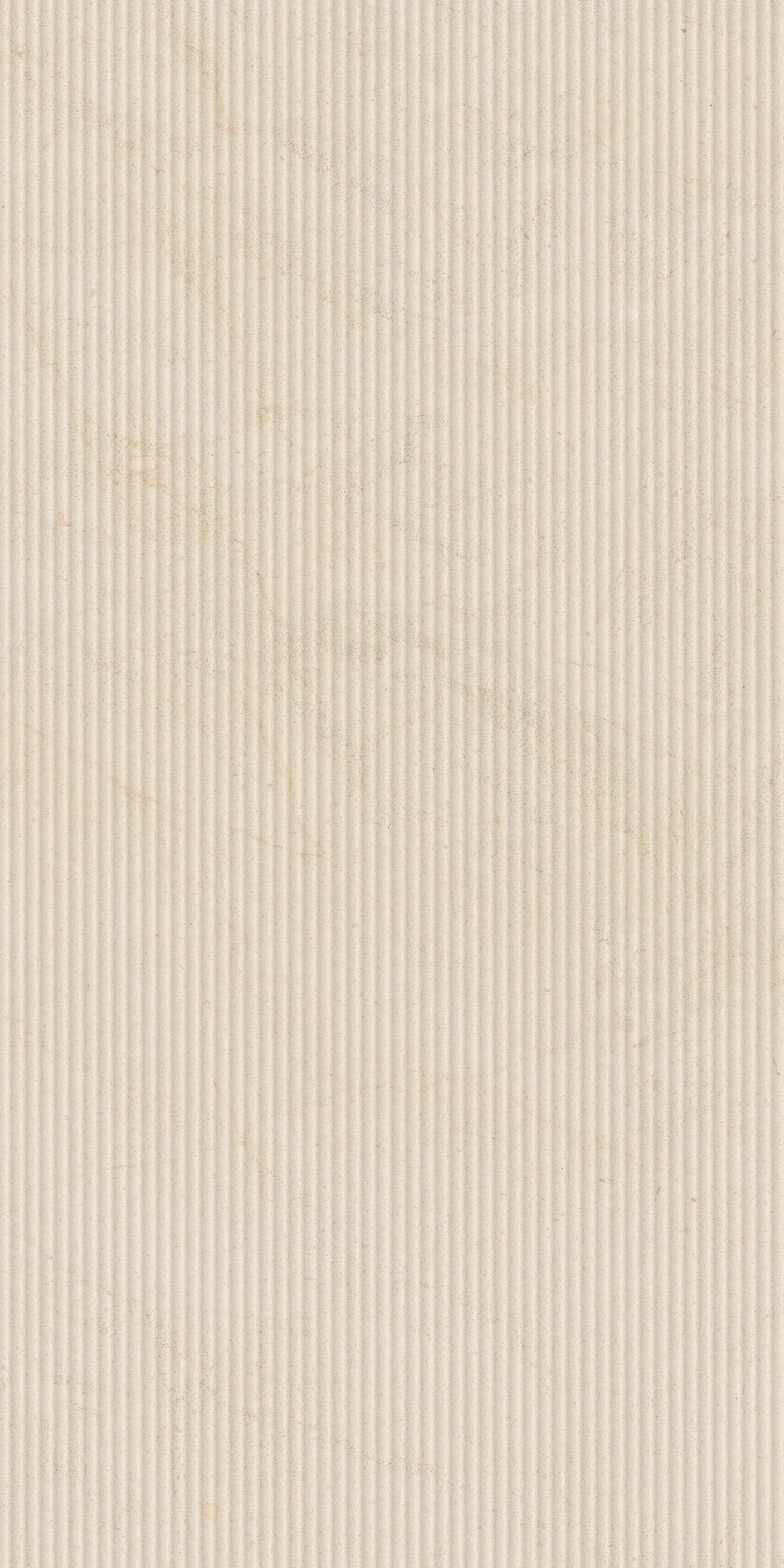 Florim Biotech Crema Stone Canneté 60x120x0,9 cm Feinsteinzeug R10