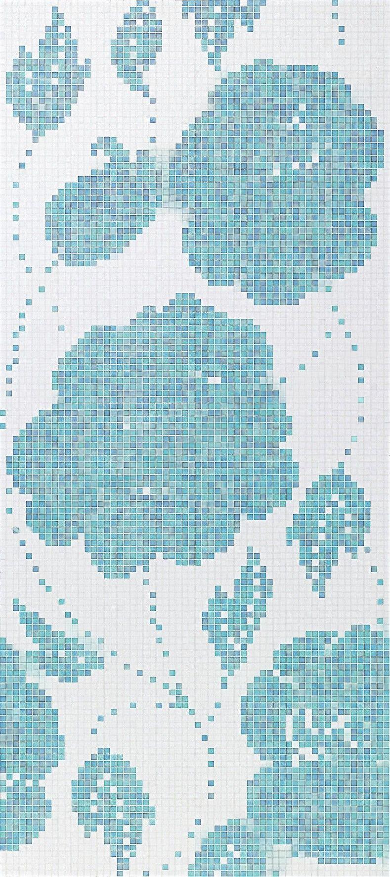 Bisazza Dekor Winter Flowers Blue 129,1x290,5 cm