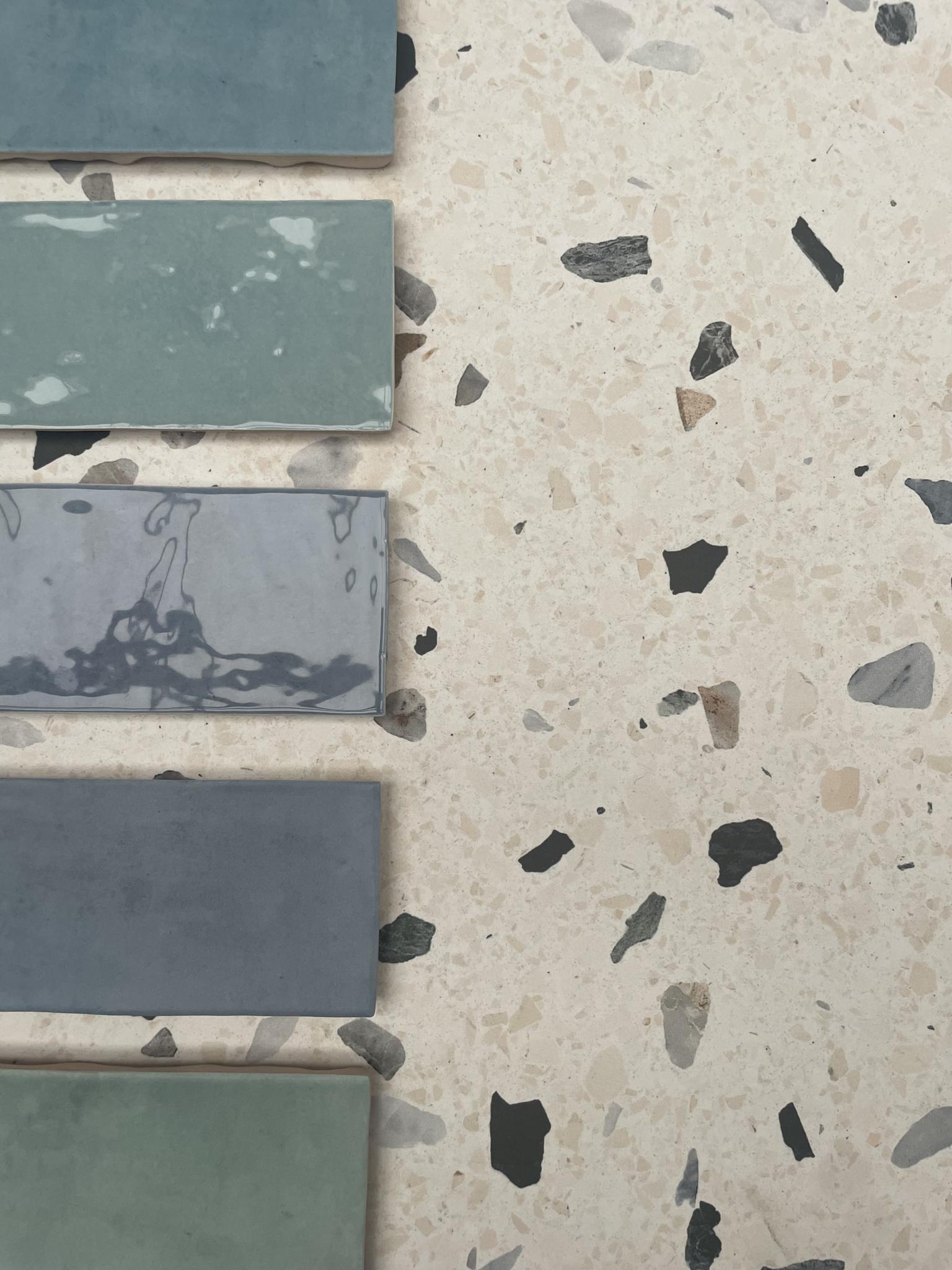 Revoir Paris Re-Bel Perle 60x60 cm Terrazzo-Optik R10        