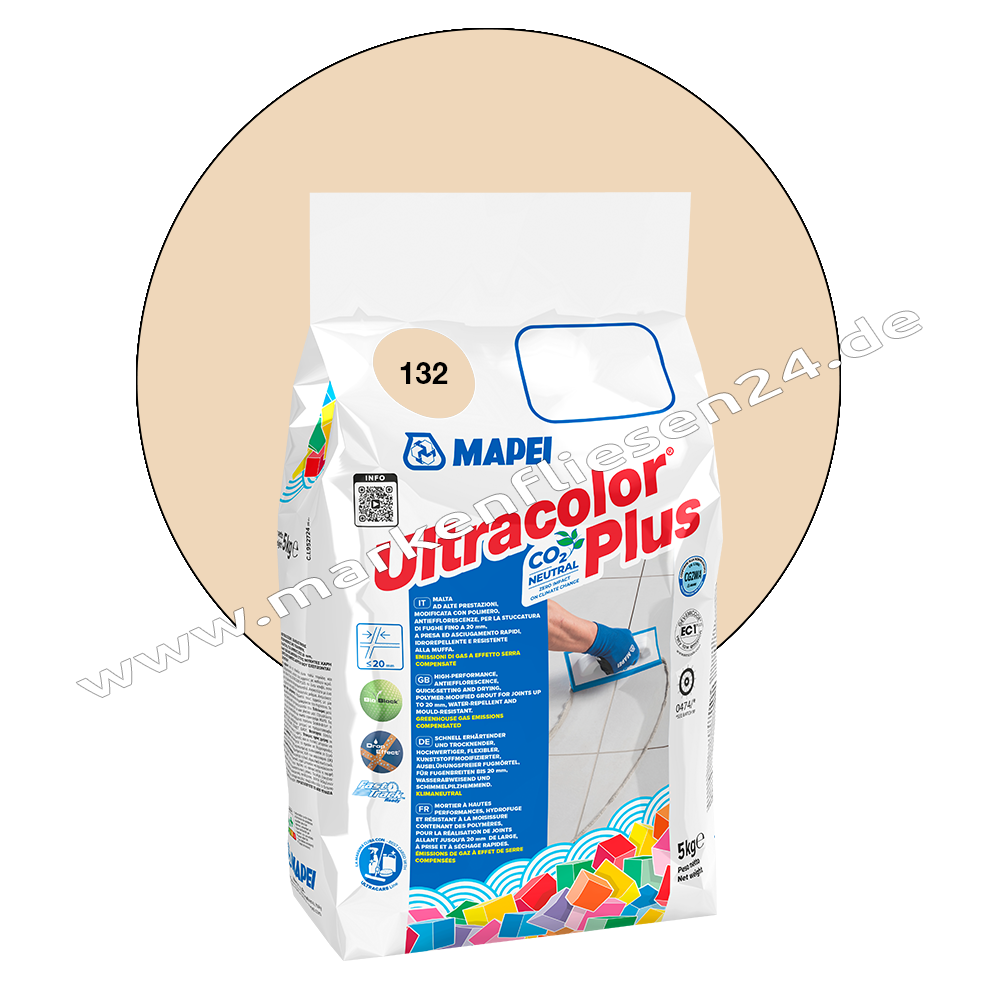 Mapei Ultracolor PLUS Flexfuge 132 beige 5 kg