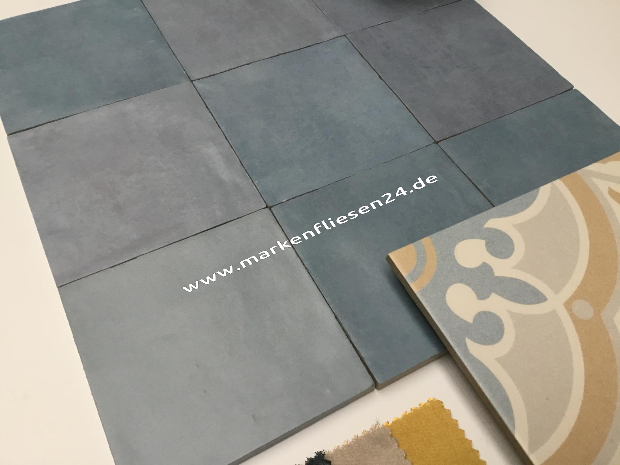 Revoir Paris Atelier Wall & Floor 14x14 cm bleu lumiere matt