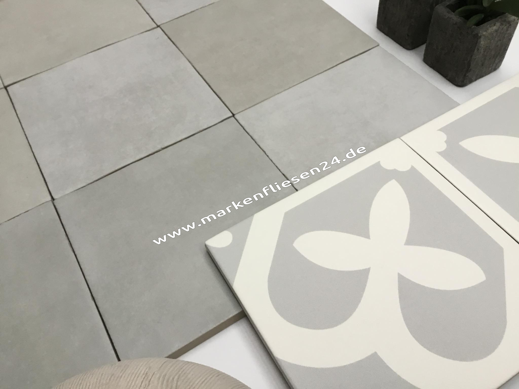 Revoir Paris Atelier Wall & Floor 14x14 cm gris mat