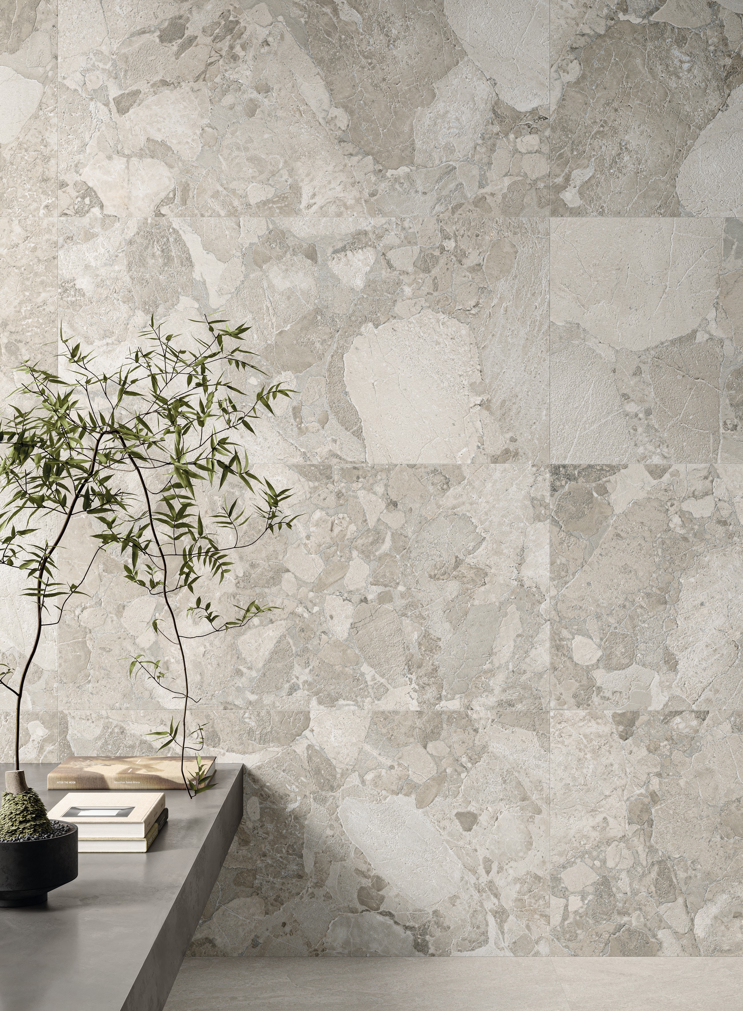 Ergon Matera Stone Sassi Dark Grey 60x60x0,9 cm Silktech R10B rektifiziert