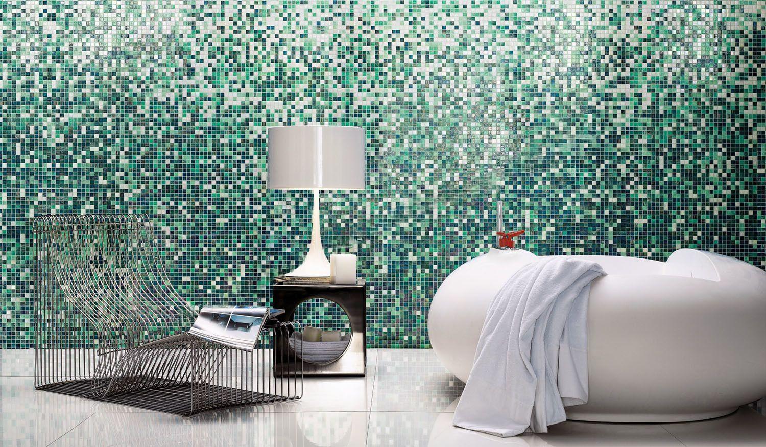 Bisazza Sfumature Verlauf Begonia 2x2 cm inkl.Kit