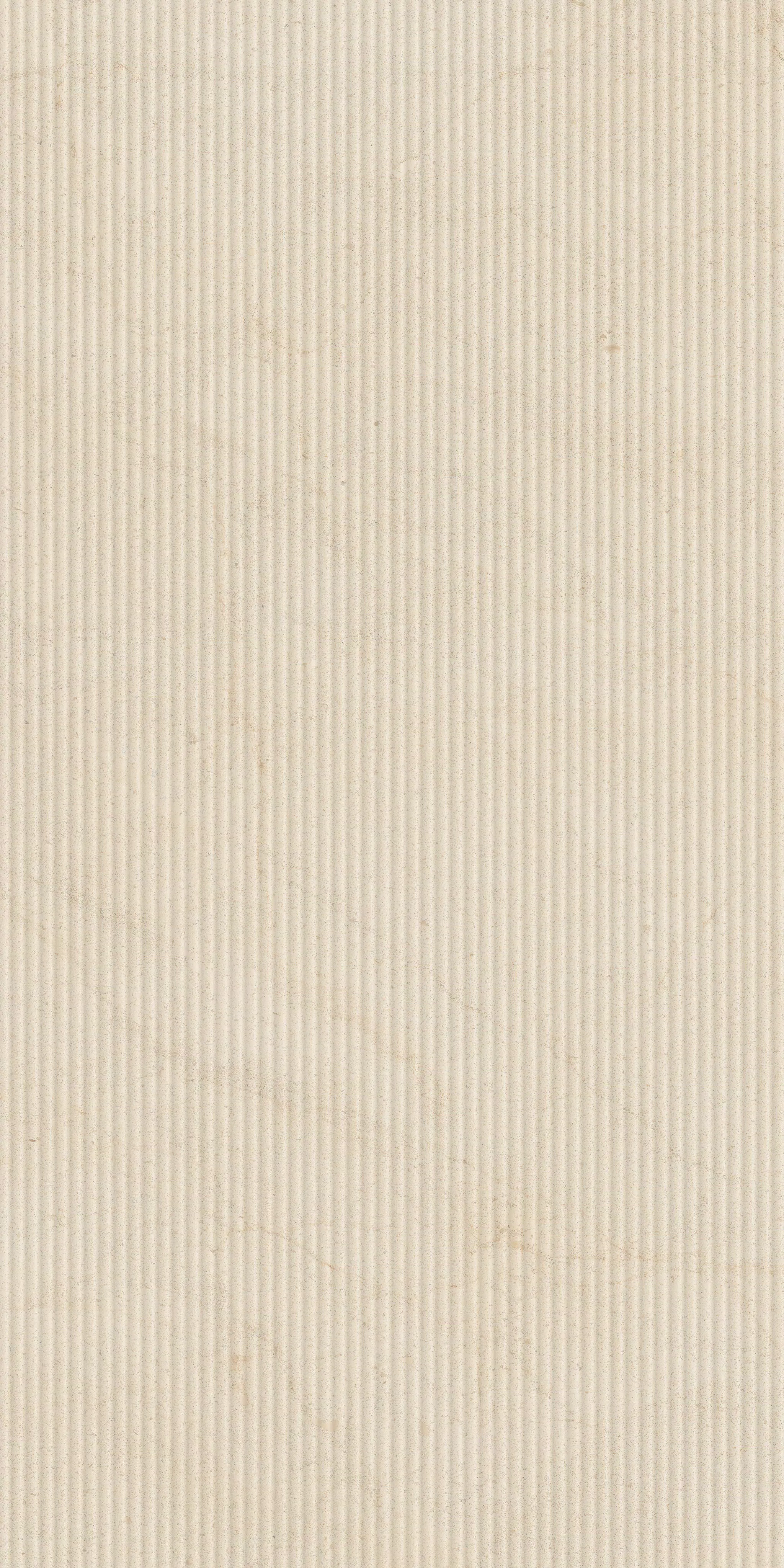 Florim Biotech Crema Stone Canneté 60x120x0,9 cm Feinsteinzeug R10