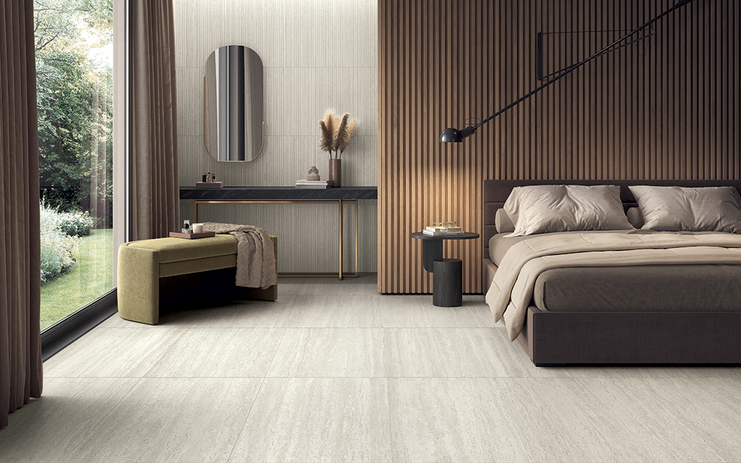 Castelvetro Firenze Bianco 60x120 cm Travertin Feinsteinzeug R10B           