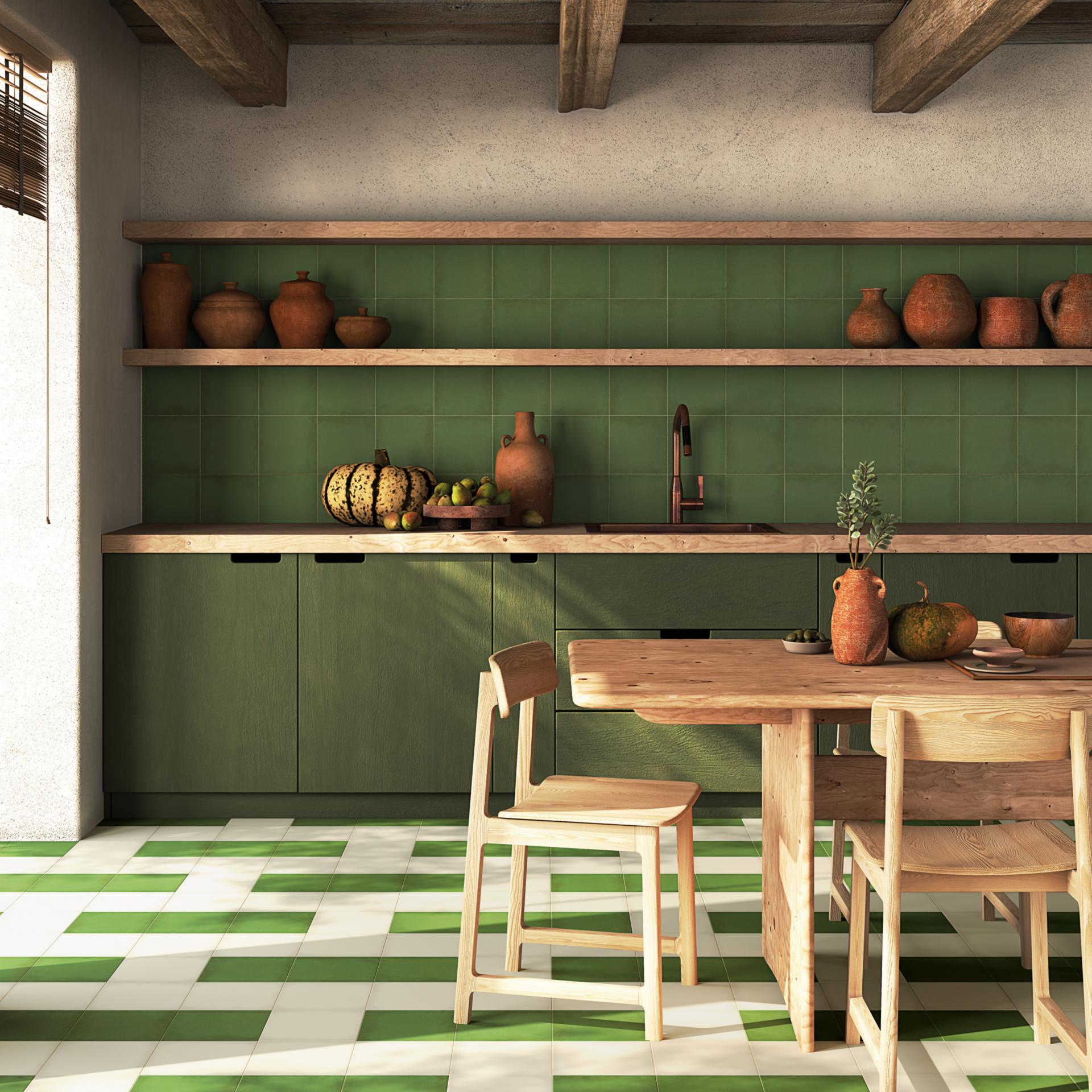 Vives 1900 - Steinzeugfliese 20x20 cm blanco