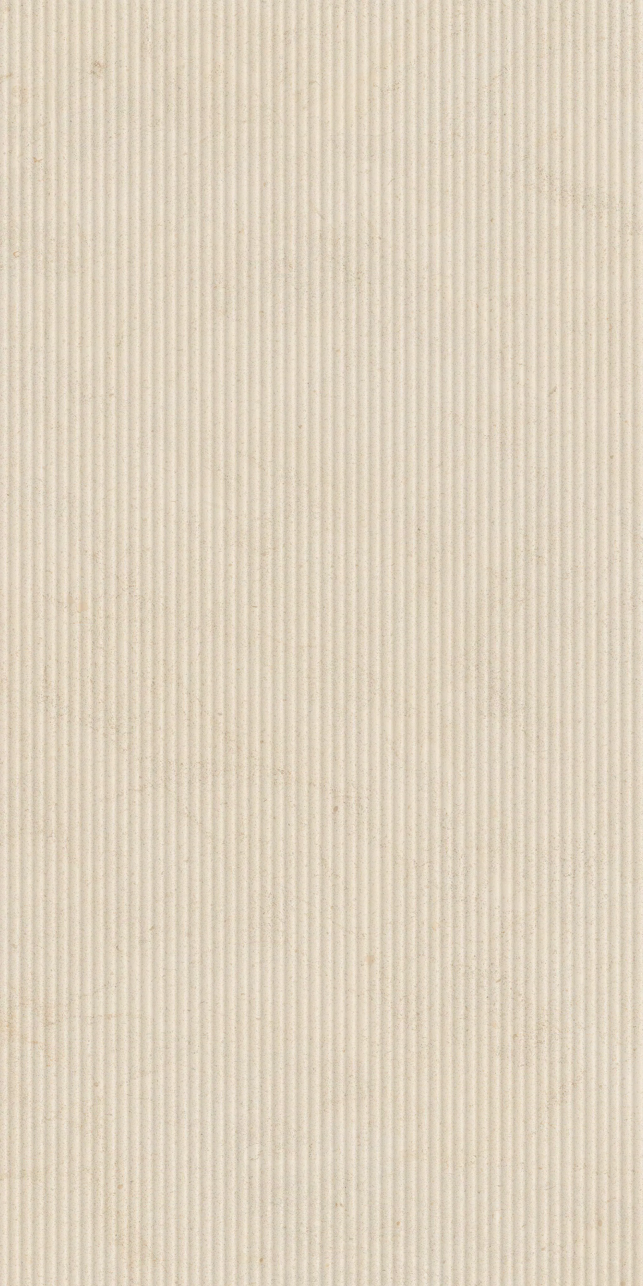 Florim Biotech Crema Stone Canneté 60x120x0,9 cm Feinsteinzeug R10