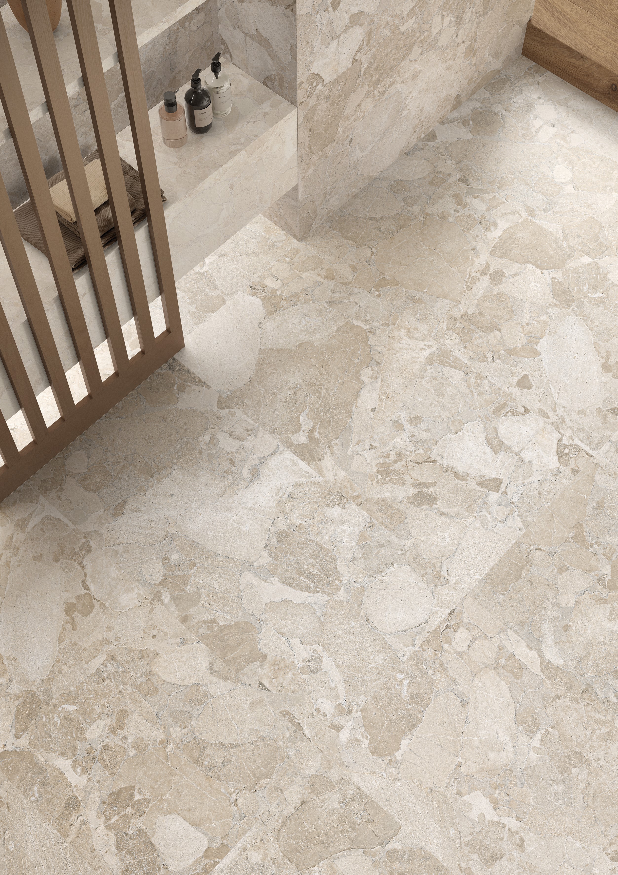 Ergon Matera Stone Sassi Greige 100x100x0,9 cm Silktech R10B rektifiziert 