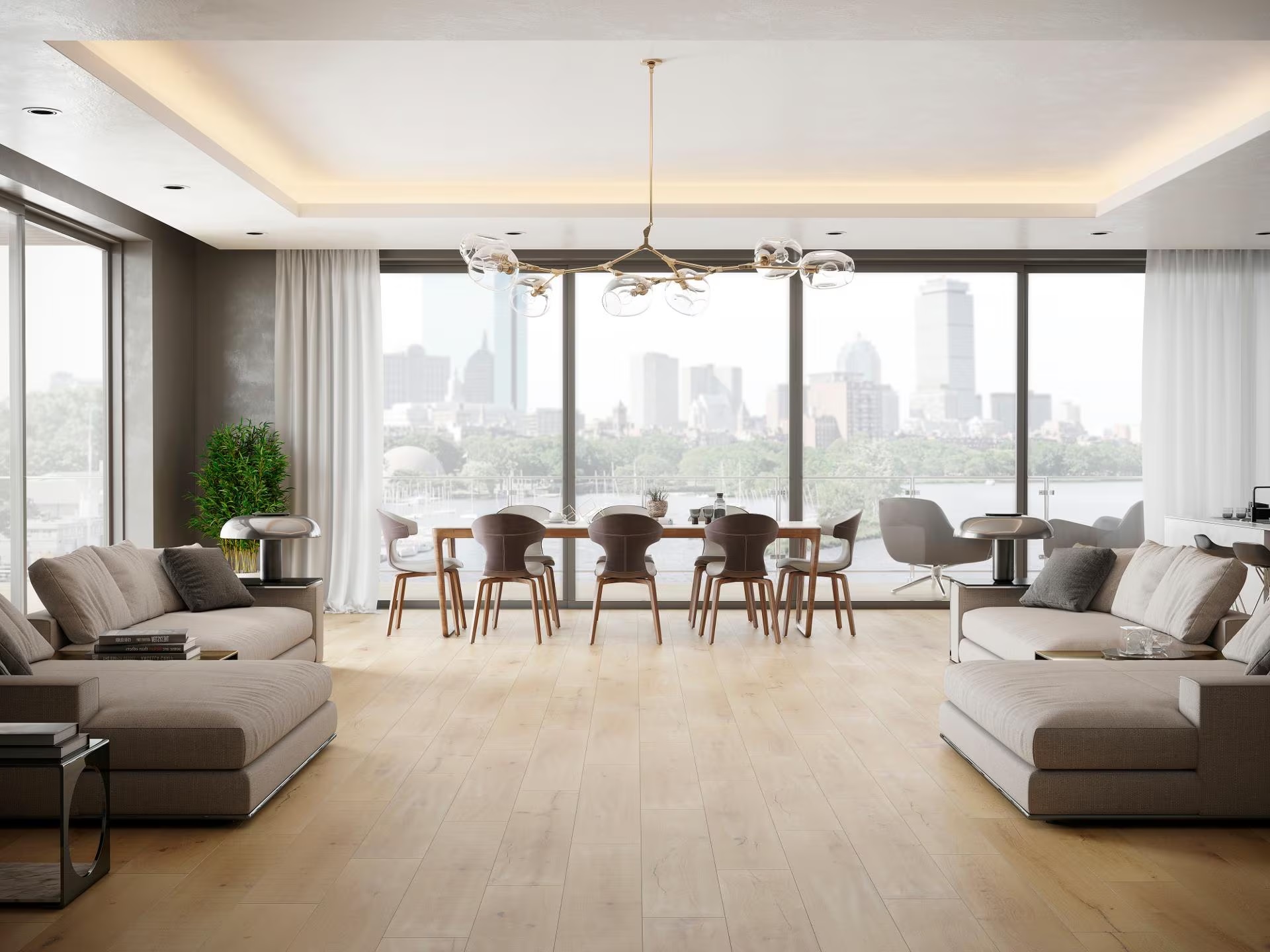 Porcelanosa Vancouver Nude 23x150 cm Feinsteinzeug Holzoptik      