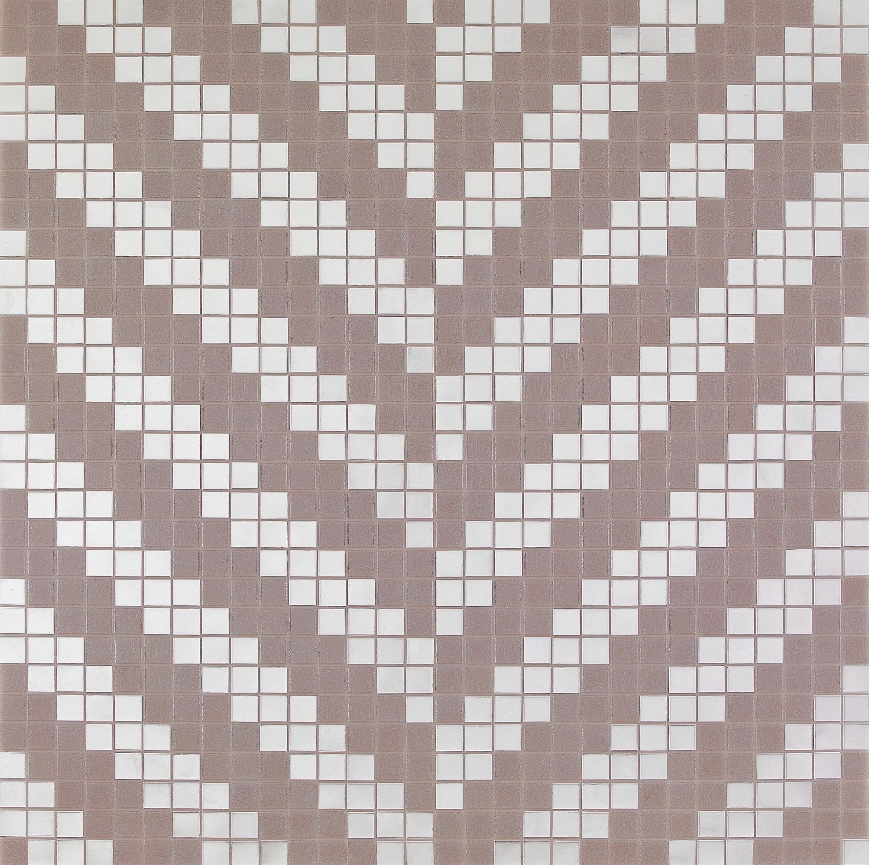 Bisazza Mischung Twill Oro Bianco 2x2 cm inkl. Inst.-Kit