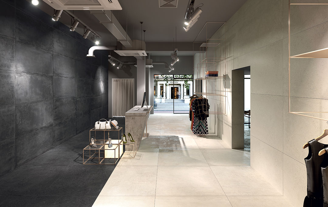 Castelvetro Materika Nero 100x100 cm R10B Feinsteinzeug        