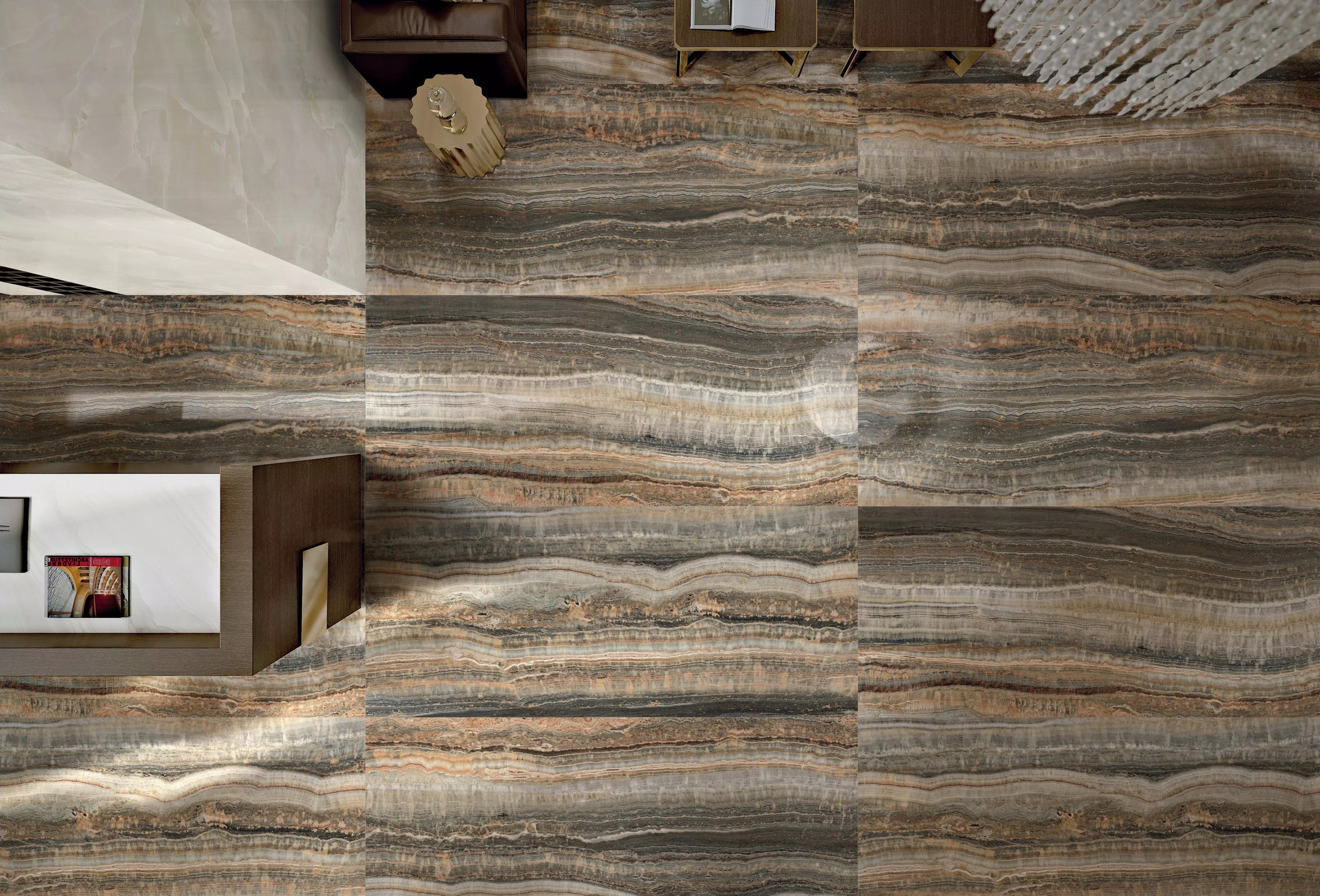 Florim Eccentric Luxe 60X120x0,9 cm Feinsteinzeug Caramel Matte R10 