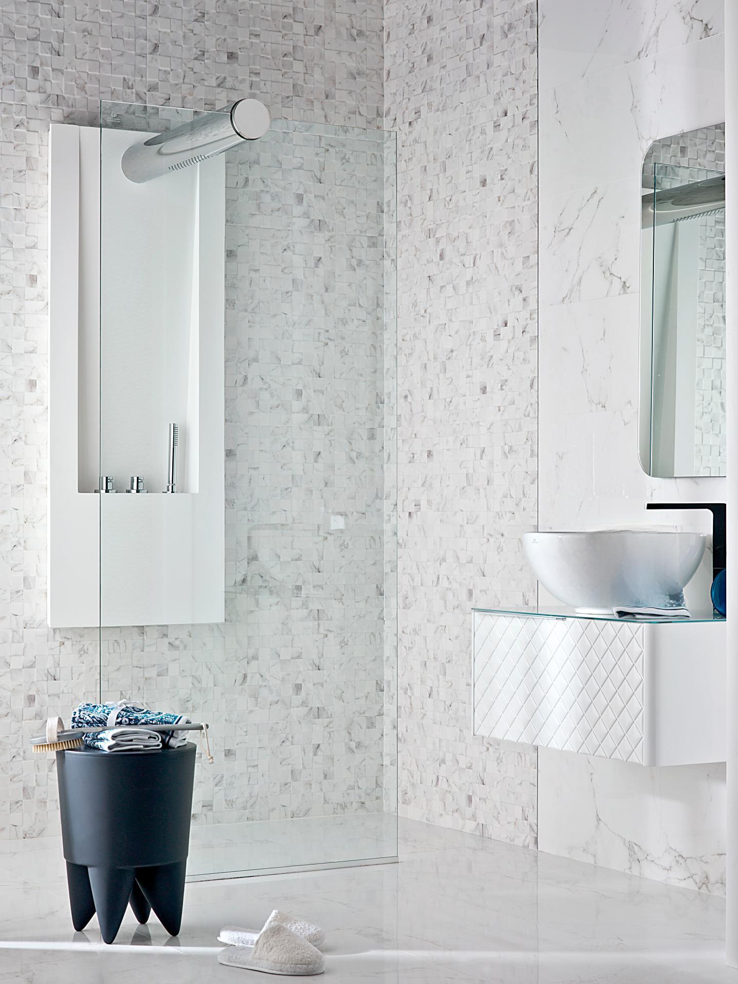 Porcelanosa Mosaico Carrara Blanco 33,3x100 cm Wandfliese rektifiziert