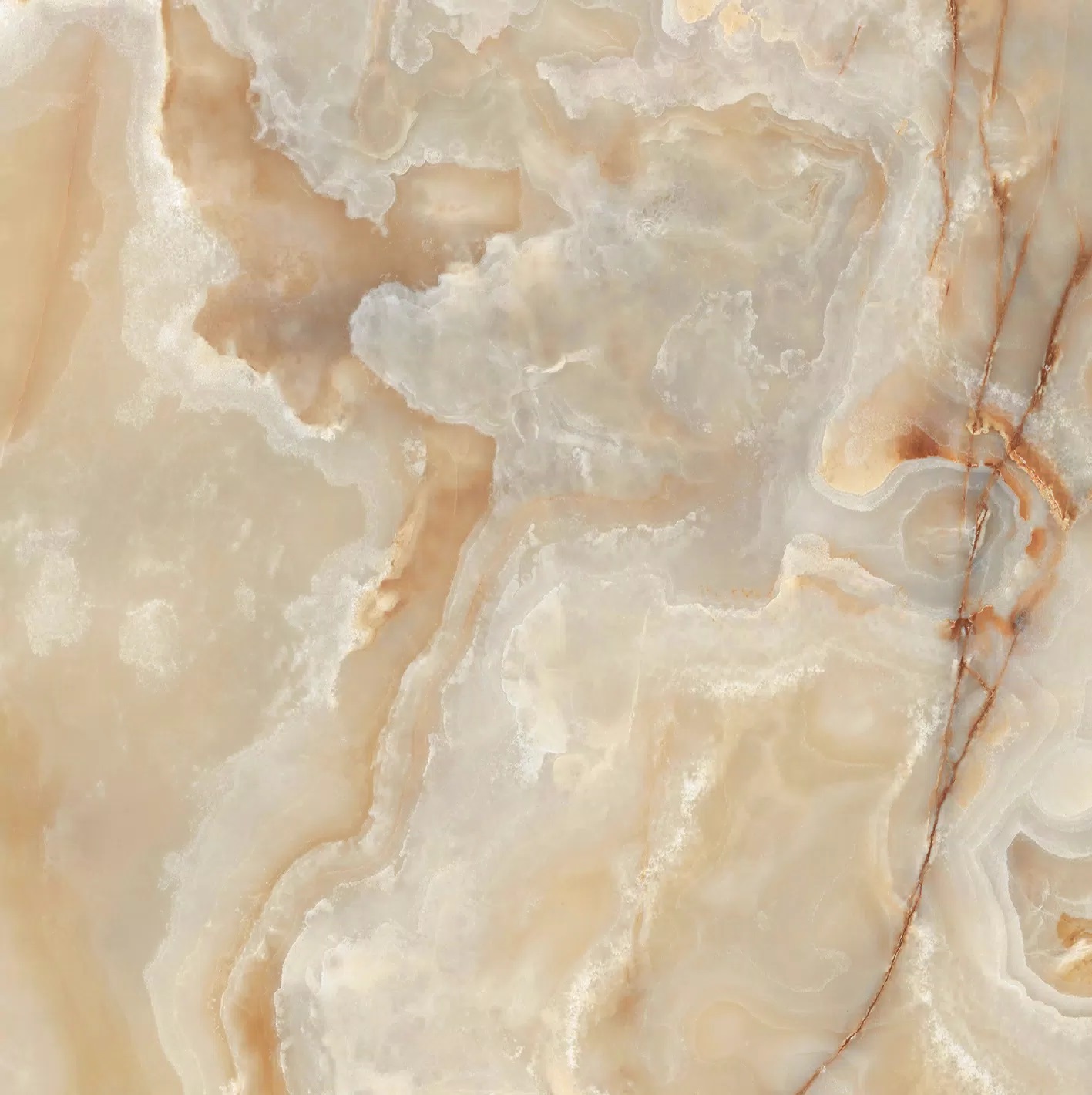 Florim Onyx&More Golden Onyx 120x120x0,6 cm Magnum Feinsteinzeug Glossy        