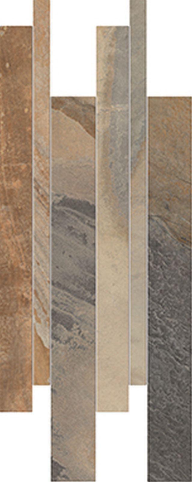 Ergon Cornerstone Slate Multicolor 30x60 cm Listelli Sfalsati