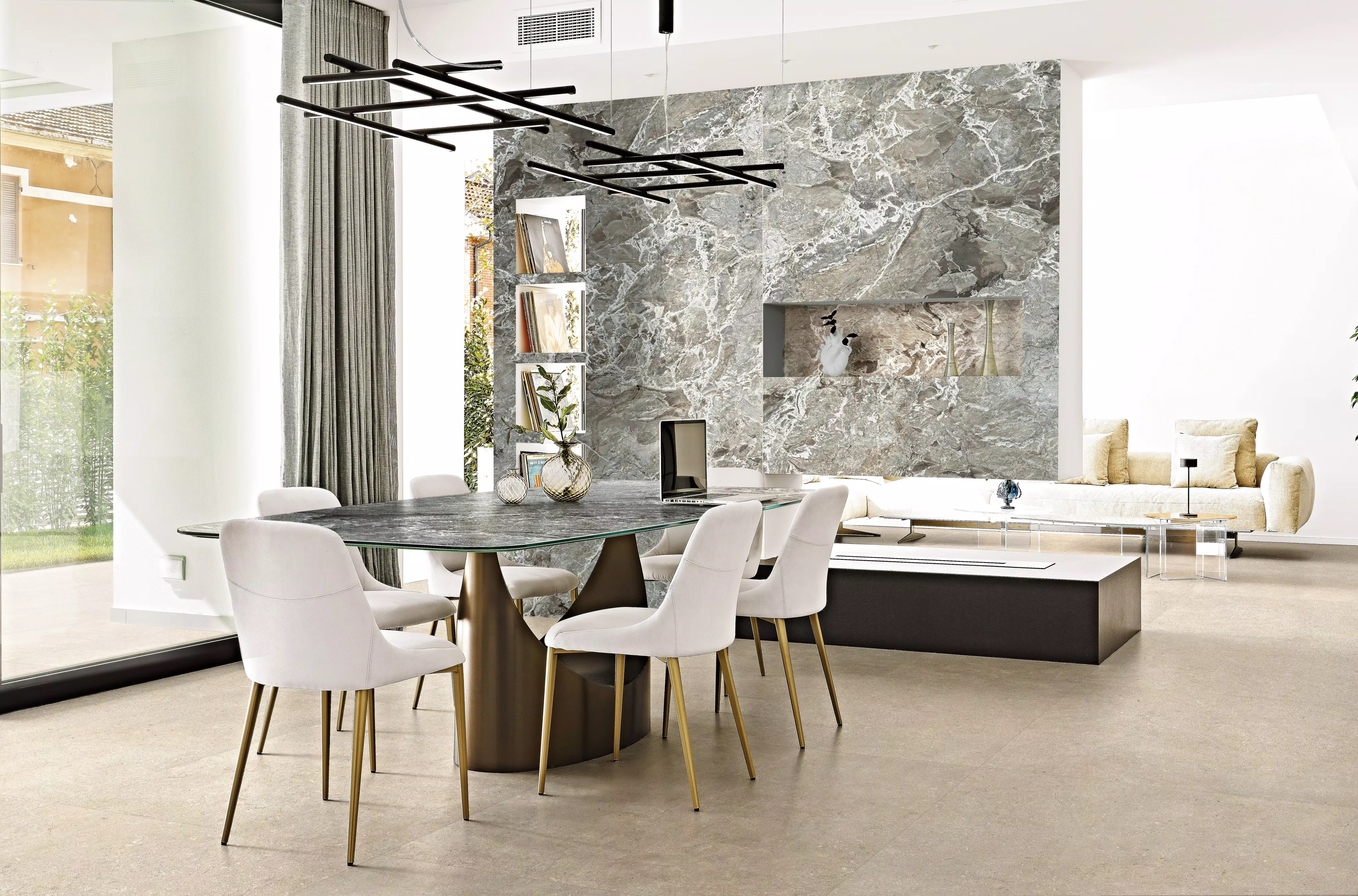 Florim Authentic Luxe Stone Chablis 60X120x0,6 cm Magnum Feinsteinzeug Matte Leather 