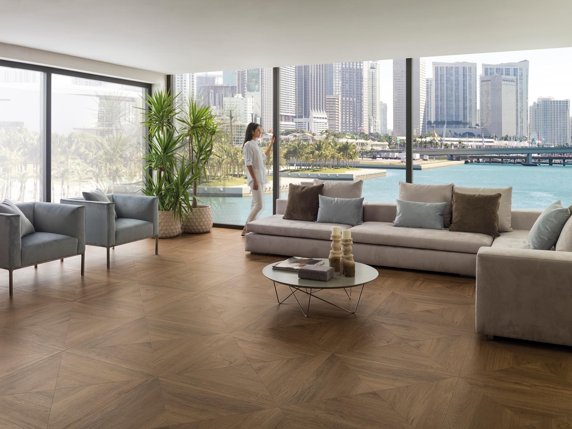 Porcelanosa Manhattan Heritage Cognac 80x80 cm Feinsteinzeug  