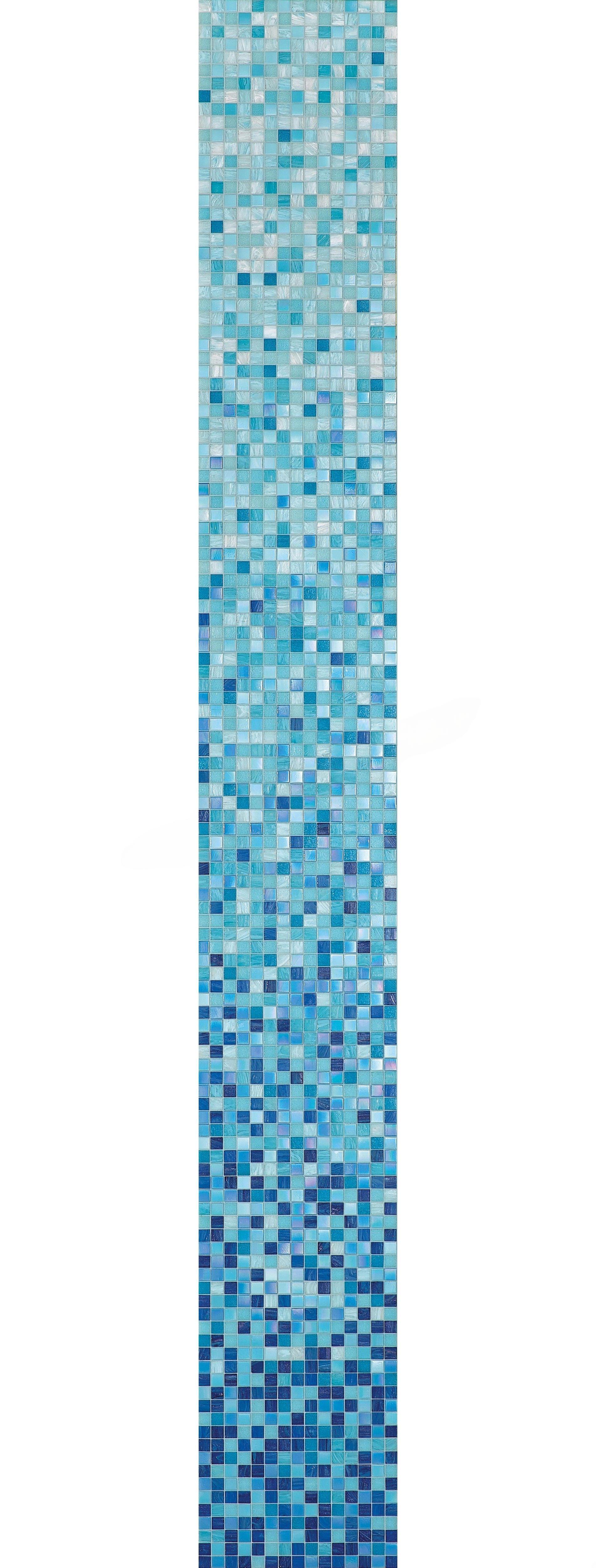 Bisazza Sfumature Verlauf Gladiolo Whiteless 2x2 cm inkl.Kit