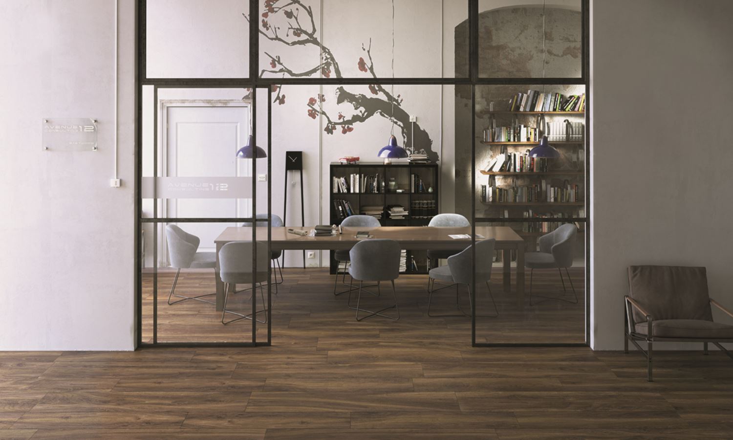 Castelvetro More Ciliegio 20x120 cm Holzoptik Feinsteinzeug R10B           