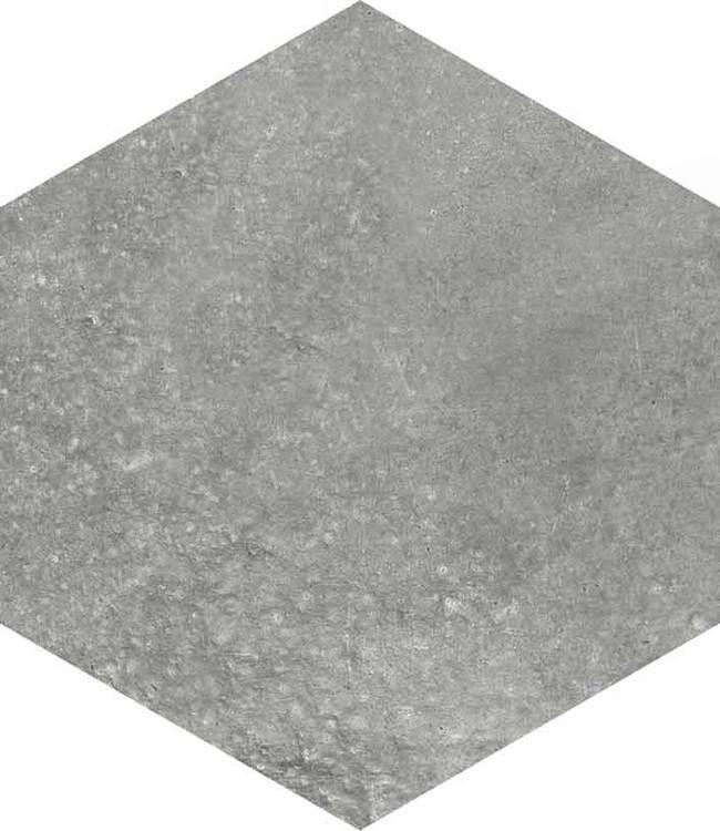 Vives Rift Grafito 23x26,6 cm Hexagono
