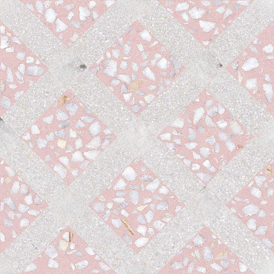 Vives Feinsteinzeug 30x30 cm Farnese Dekor Mancini Rosa