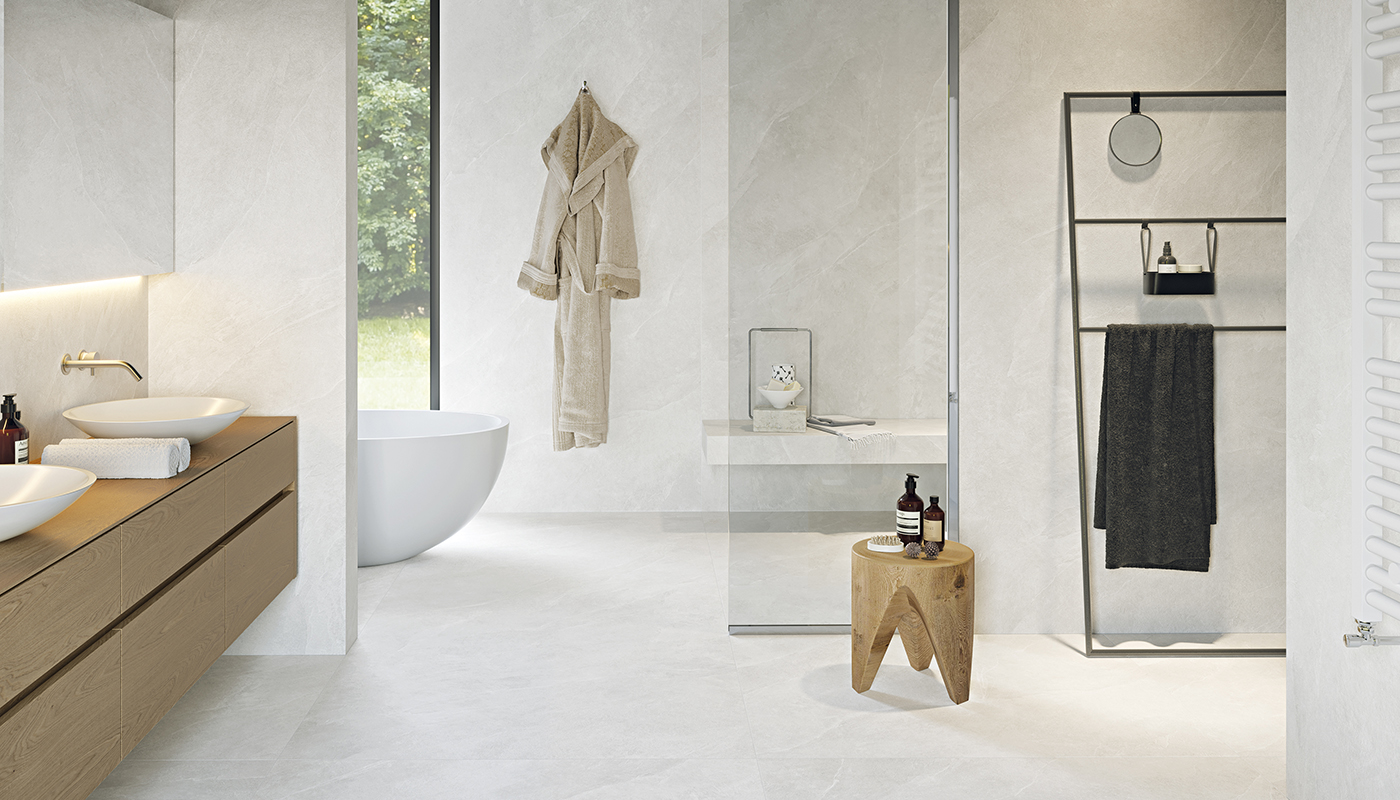 Ergon Cornerstone Slate White 120x120x0,95 cm Naturale R10B rekt.