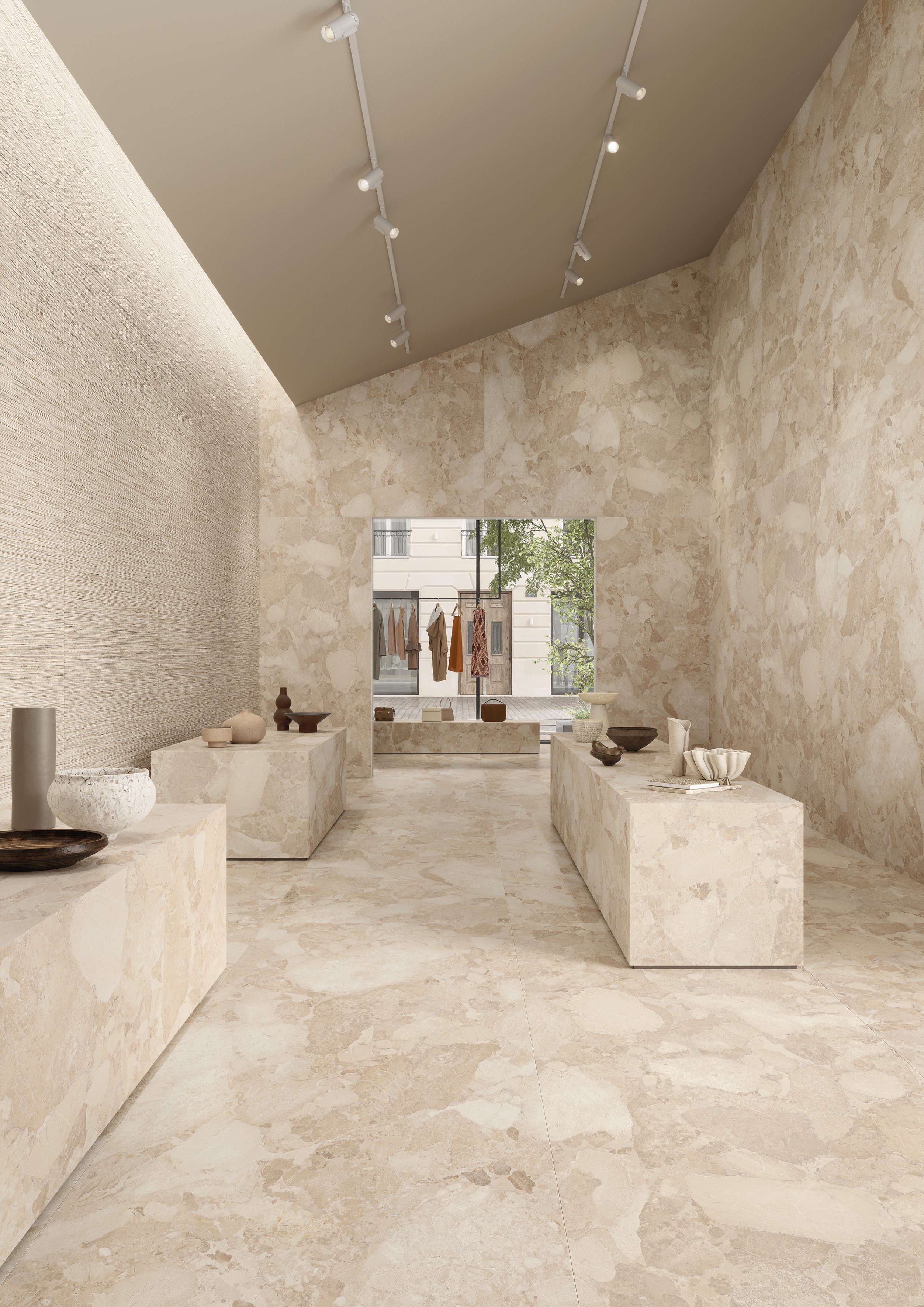 Ergon Matera Stone Decori Ritmo Beige 60x120x0,9 cm Silktech R10B rektifiziert  