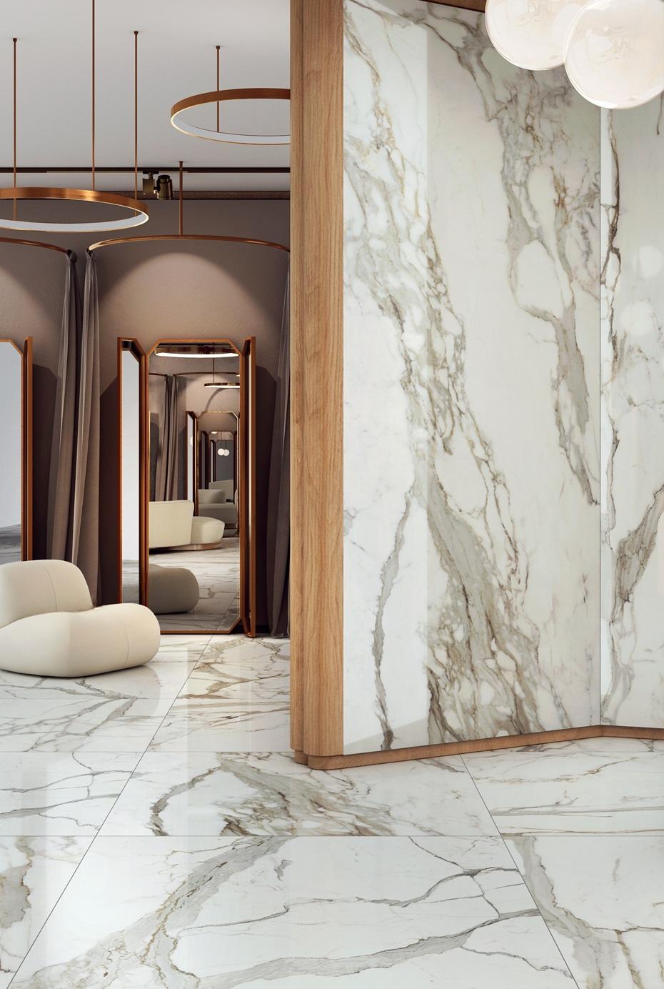 Kerlite 6plus Allure Calacatta 120x120x0,65 cm glossy