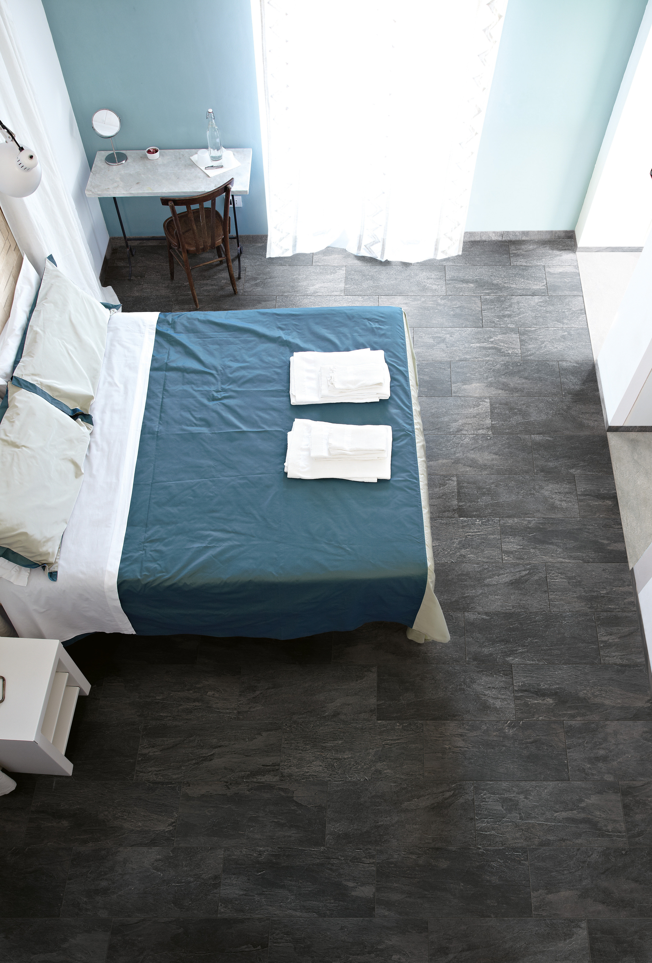 Florim Ardoise Noir 60X120x0,6 cm Feinsteinzeug Matte R9    