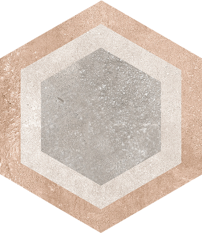 Vives Rift Bushmills 23x26,6 cm Hexagono Multicolor