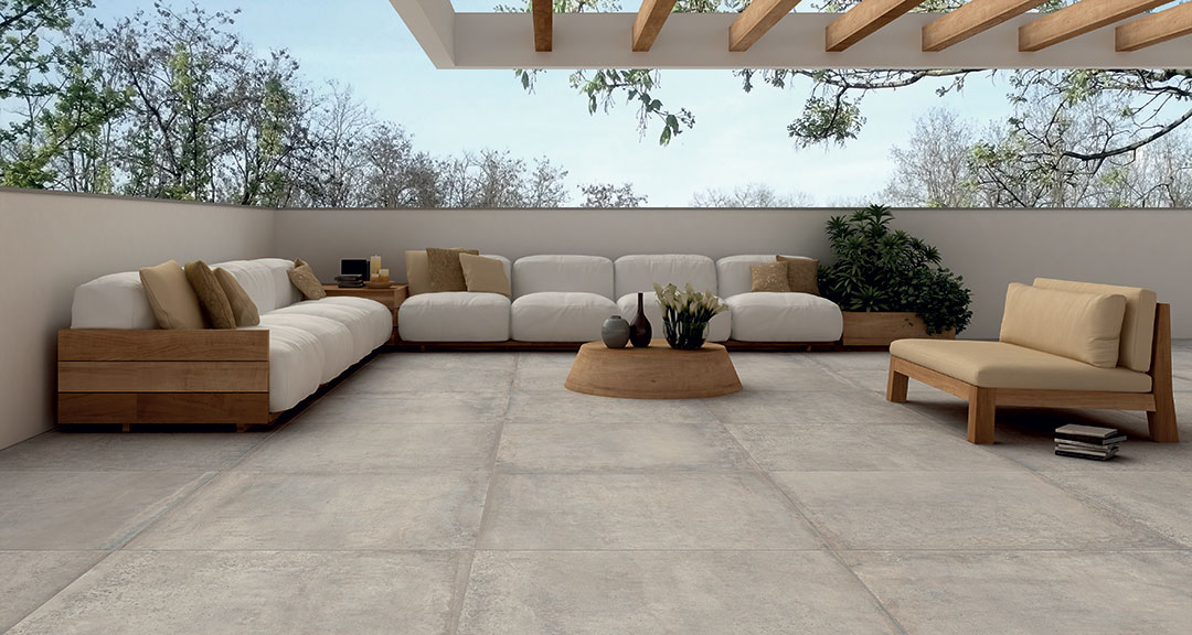 Castelvetro Materika Grigio 100x100x2 cm Outfit 2.0 Grip R10C    