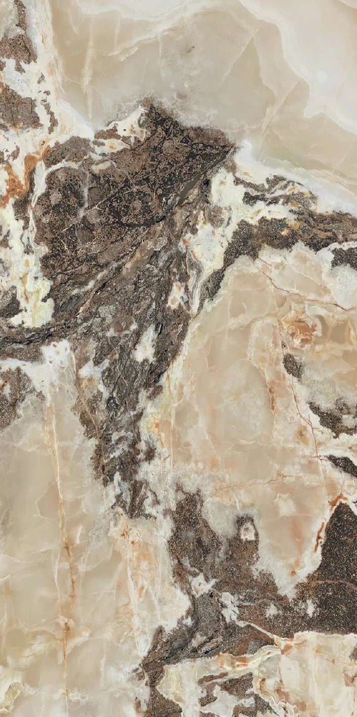 Florim Onyx&More Golden Blend 60x120x0,9 cm Feinsteinzeug Glossy      