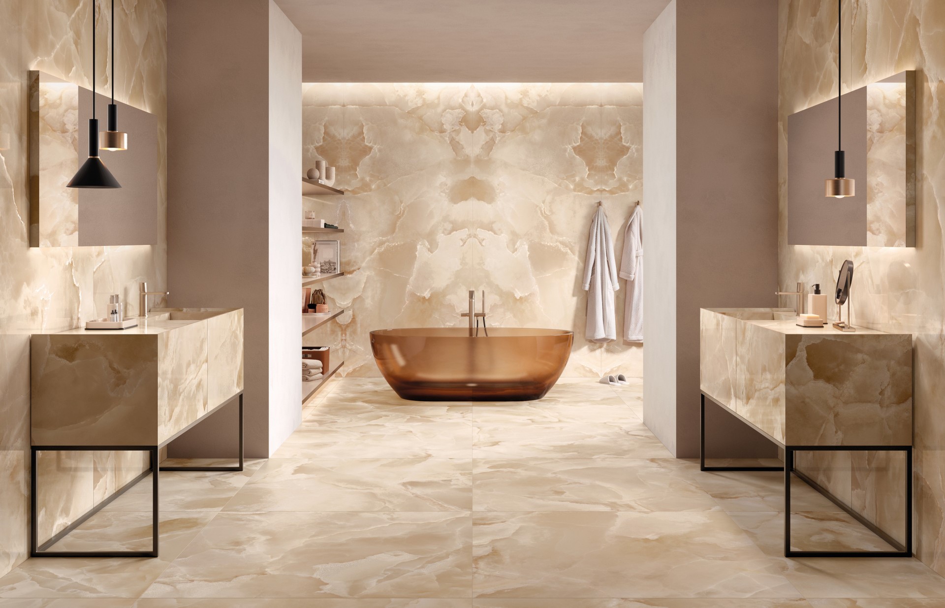 Mirage Onyce Champagne ON 03 120x120x0,9 cm LUC SQ  