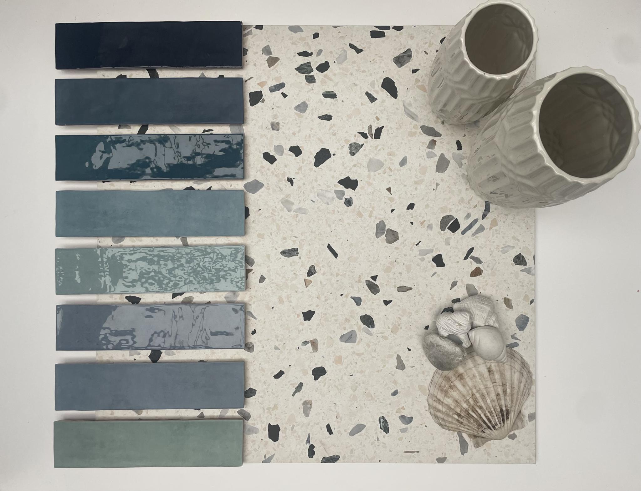 Revoir Paris Re-Bel Perle 60x60 cm Terrazzo-Optik R10        