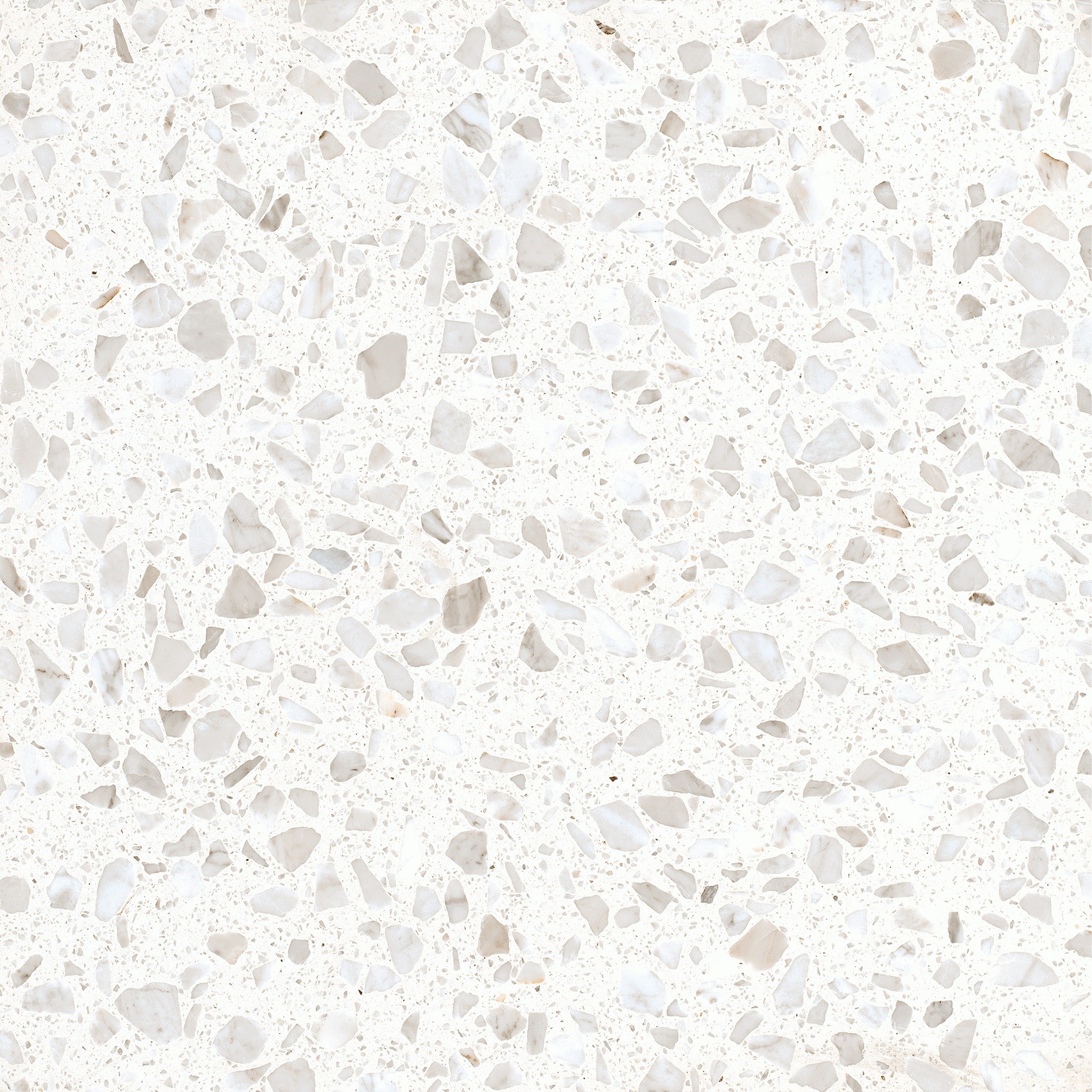Revoir Paris Re-Bel Blanc 60x60 cm Terrazzo-Optik R10 