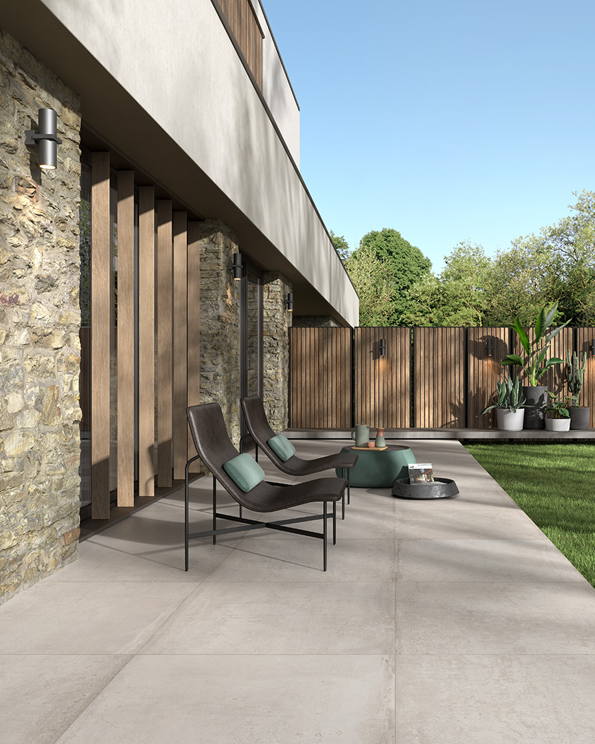 Castelvetro Materika Bianco 100x100x2 cm Outfit 2.0 Grip R10C  